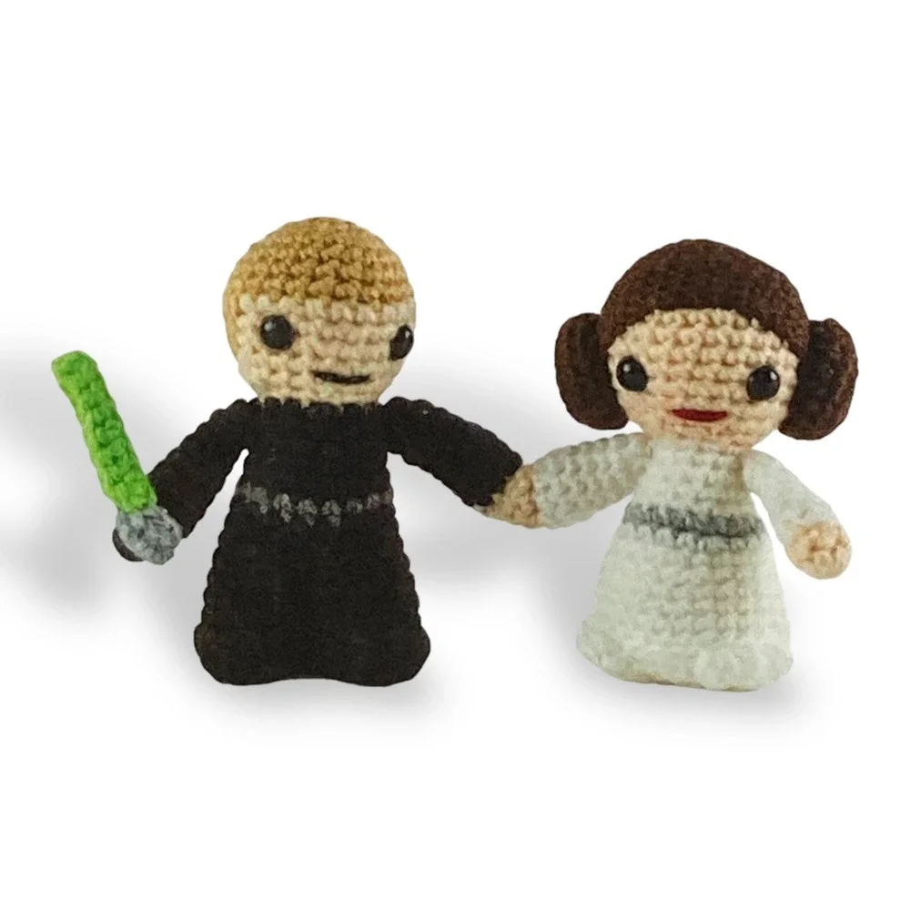 Star Wars CROCHET KIT 12 Characters Yoda Storm trooper Darth Vader Luke Han R2D2